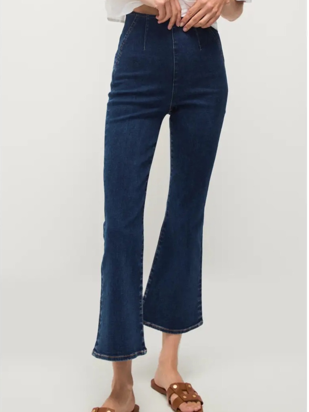 Veronica Beard Carson Off-Duty High Waist Ankle Flare Jeans Small